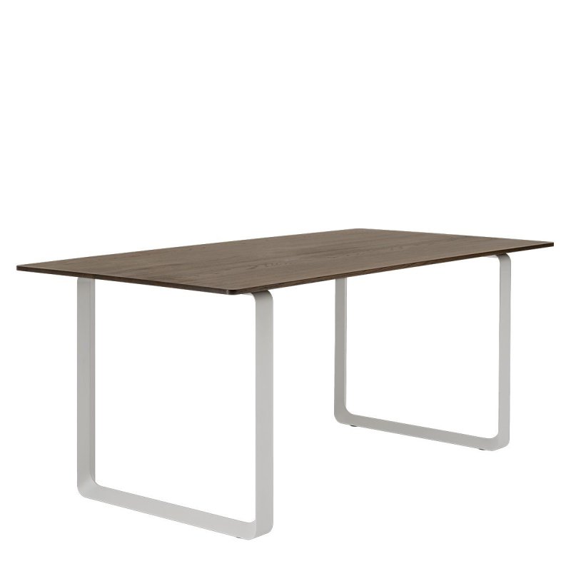 70/70 Eettafel Gerookt Massief Eiken