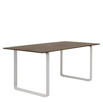70/70 Eettafel Gerookt Massief Eiken
