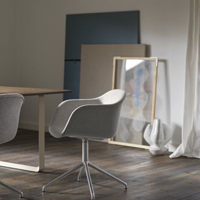 70/70 Eettafel Gerookt Massief Eiken