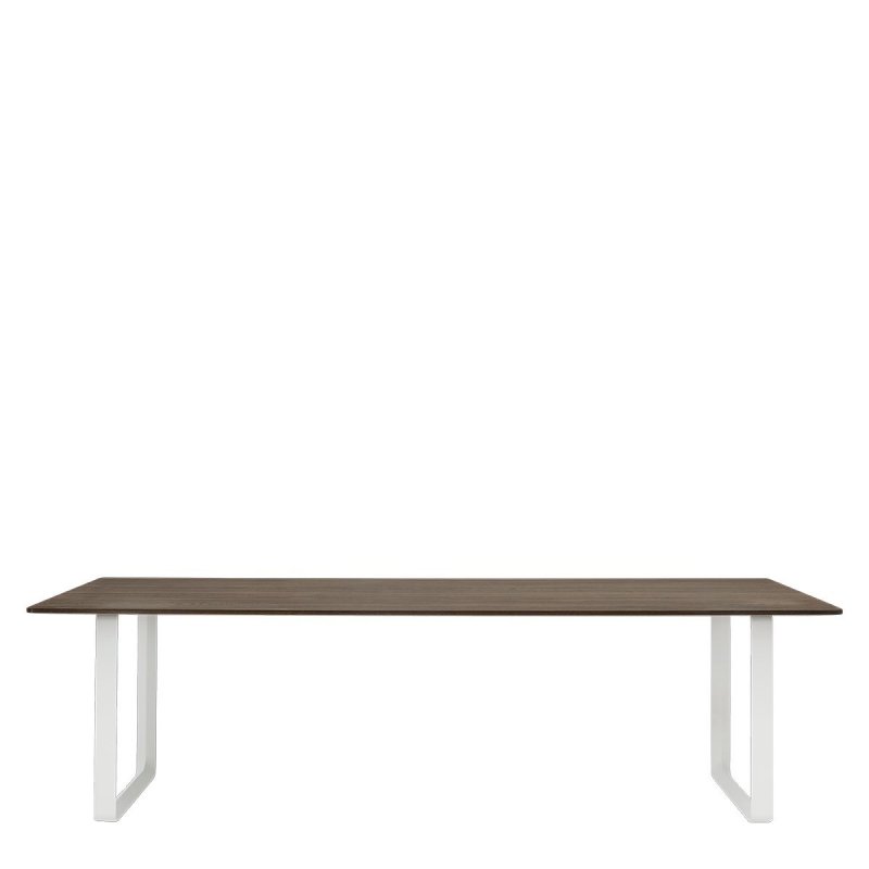 70/70 Eettafel Gerookt Massief Eiken