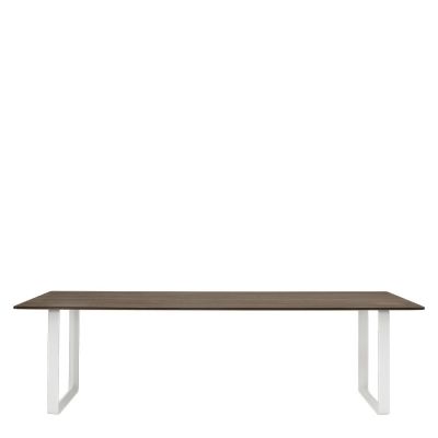 70/70 Eettafel Gerookt Massief Eiken