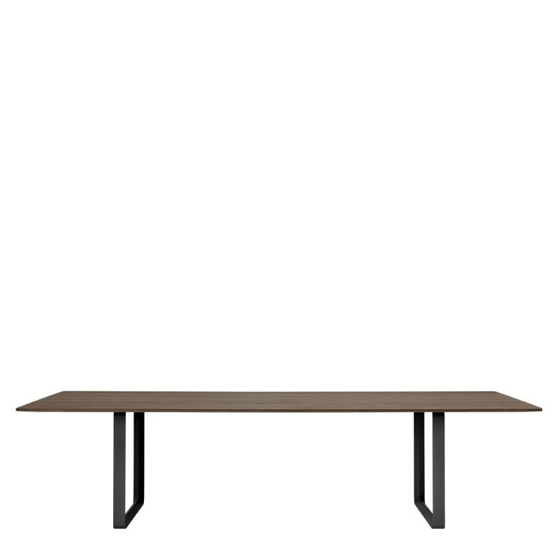70/70 Eettafel Gerookt Massief Eiken