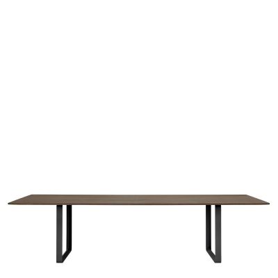 70/70 Eettafel Gerookt Massief Eiken