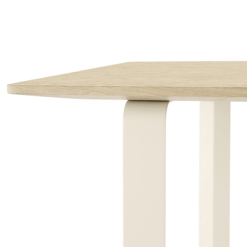 70/70 Eettafel Massief Eiken - Muuto Creme Hout
