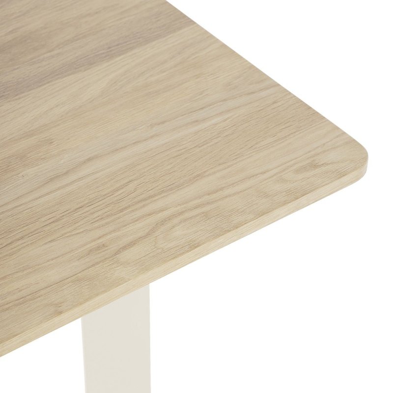 70/70 Eettafel Massief Eiken - Muuto Creme Hout