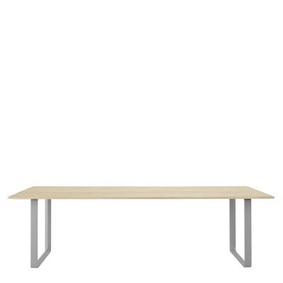 70/70 Eettafel Massief Eiken - Muuto Grijs Hout