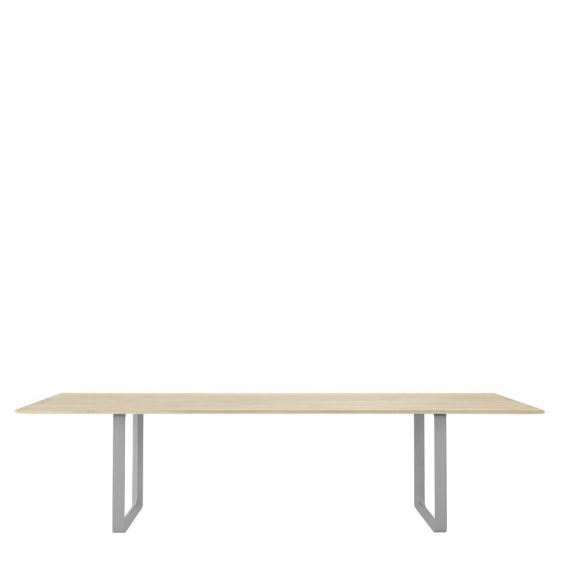 70/70 Eettafel Massief Eiken - Muuto Grijs Hout