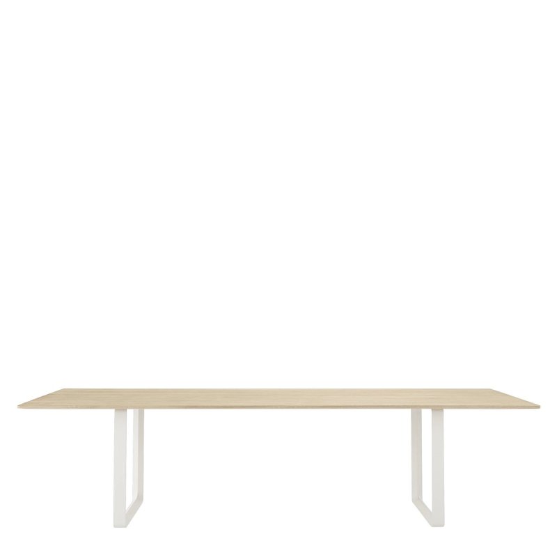 70/70 Eettafel Massief Eiken - Muuto Wit Hout
