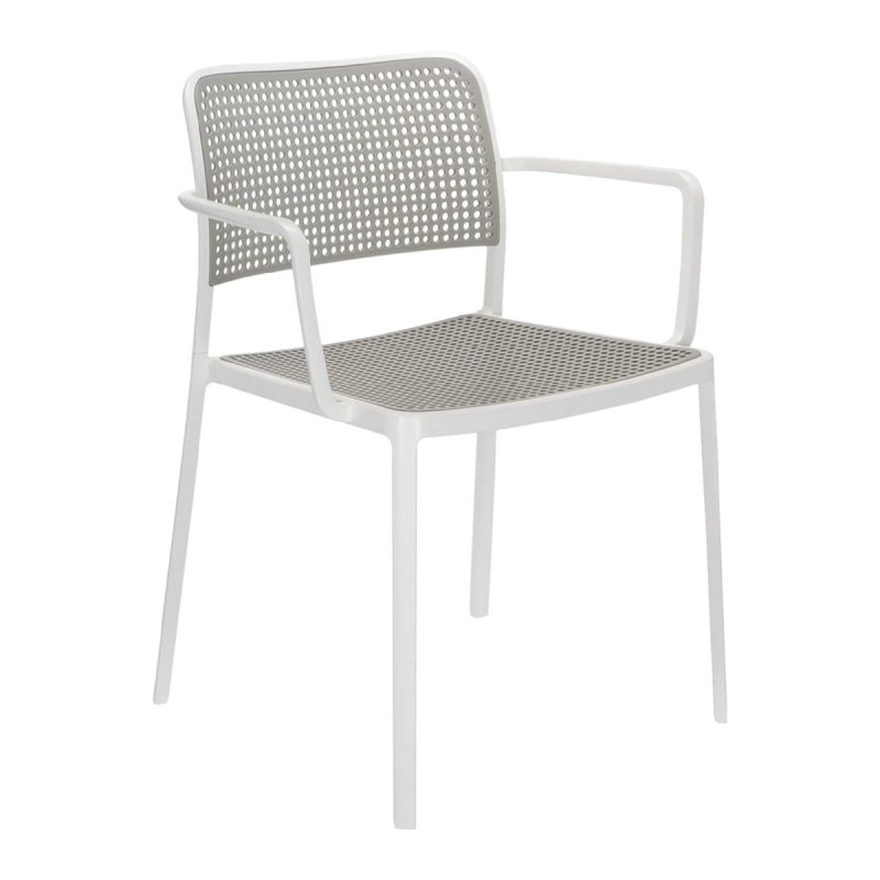 Audrey Armstoel - Kartell Wit Kunststof