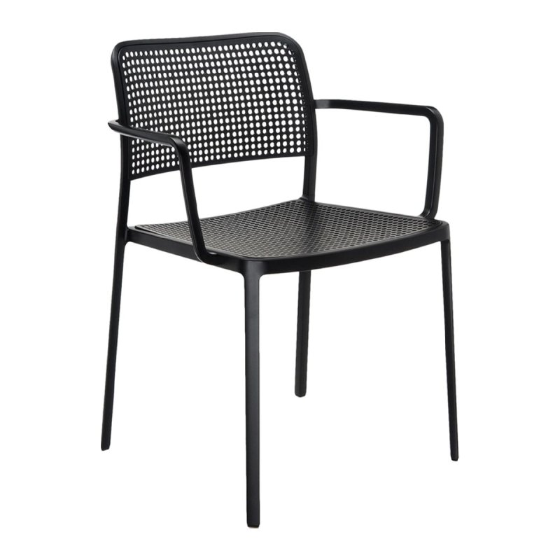 Audrey Armstoel - Kartell Zwart Kunststof