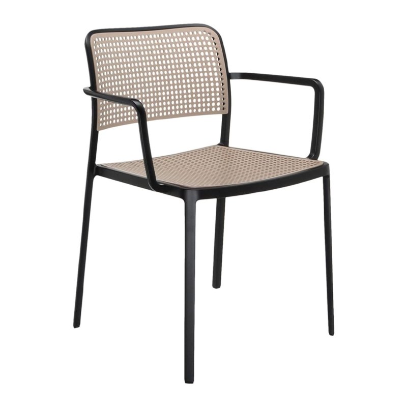 Audrey Armstoel - Kartell Zwart Kunststof