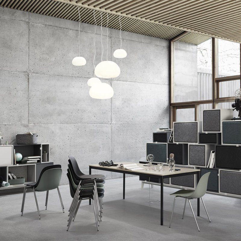 Base Eiken/Zwart - Muuto Zwart Hout