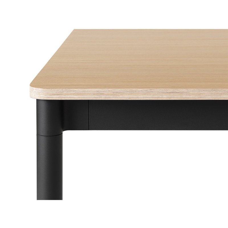 Base Eiken/Zwart - Muuto Zwart Hout