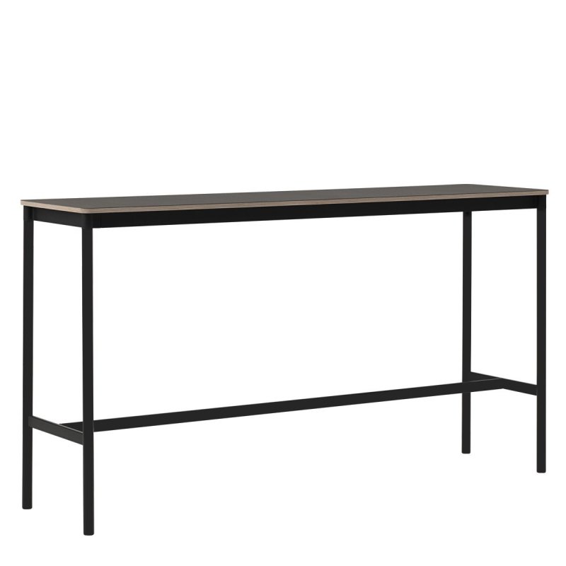Base High Zwart Linoleum / Plywood - Muuto Zwart Hout