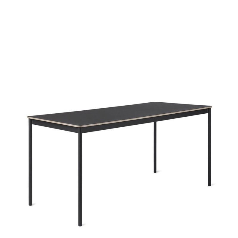 Base Linoleum/Multiplex Zwart - Muuto Zwart Hout