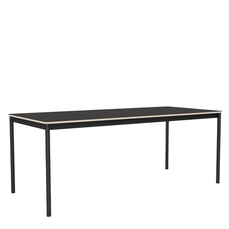 Base Linoleum/Multiplex Zwart - Muuto Zwart Hout