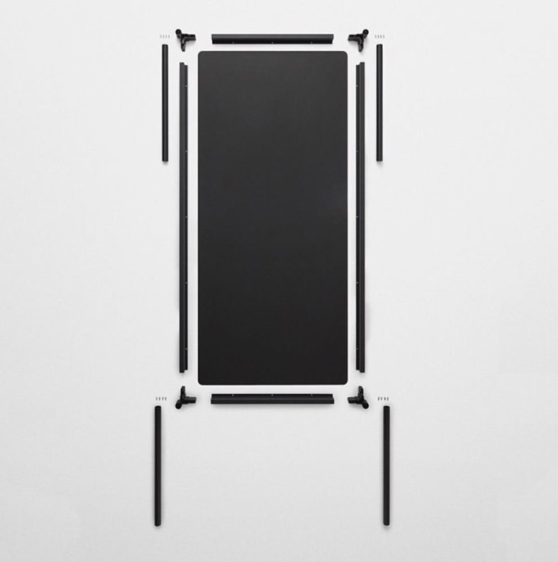 Base Linoleum/Multiplex Zwart - Muuto Zwart Hout