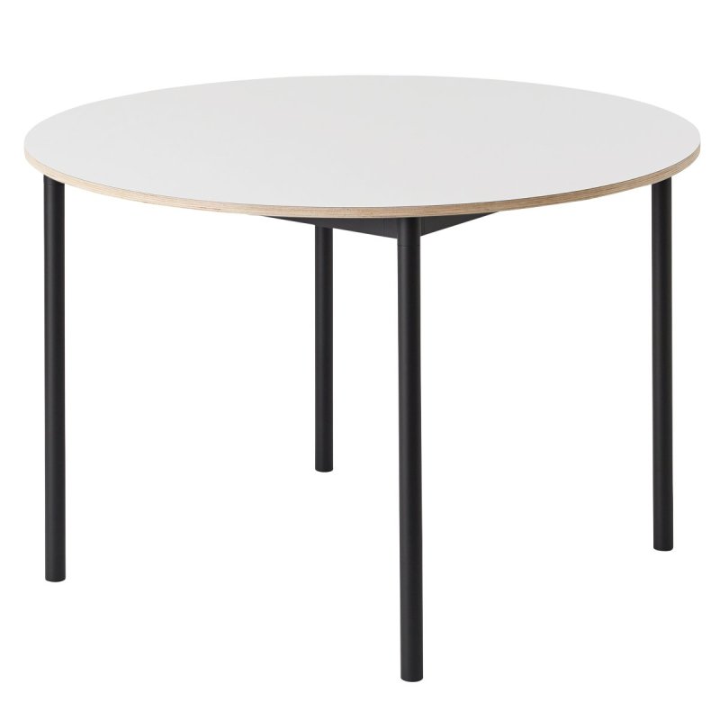 Base Round Tafel - Muuto Wit Hout