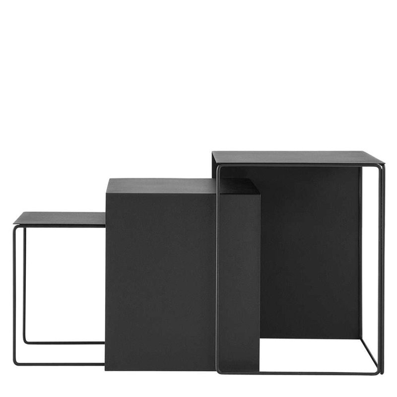Cluster Tafels - Ferm Living Zwart Metaal