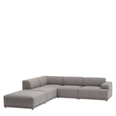Connect Soft Bank - Corner - Muuto Grijs Stof