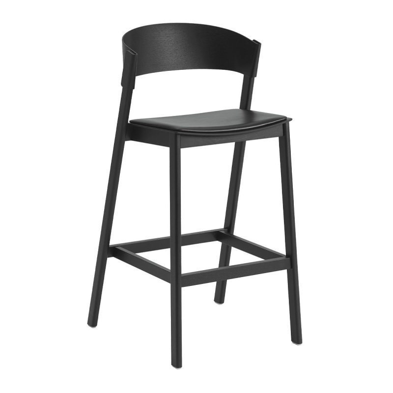Cover Barkruk 106 - Gestoffeerd - Muuto Zwart Hout