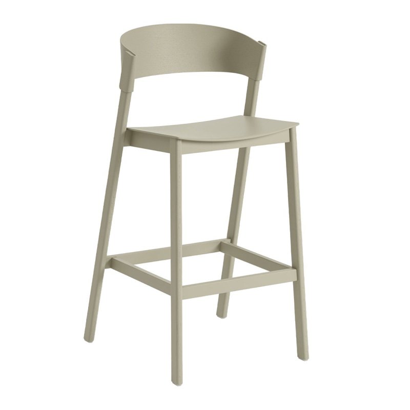 Cover Barkruk 106 - Muuto Creme Hout