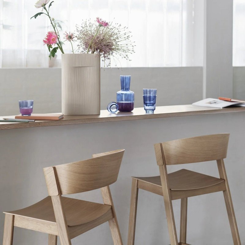Cover Barkruk 96 - Gestoffeerd - Muuto Zwart Hout