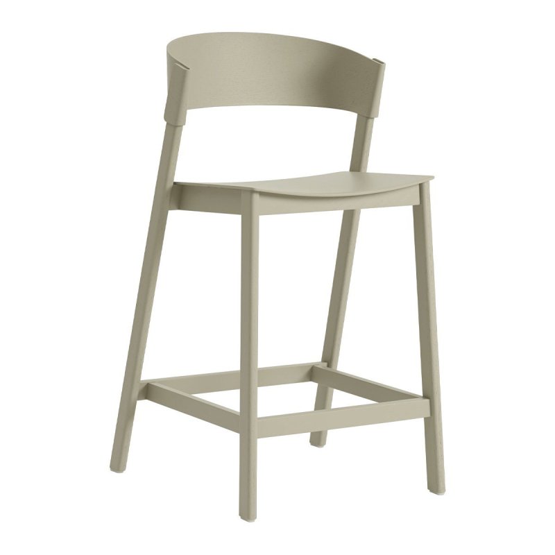 Cover Barkruk 96 - Muuto Creme Hout