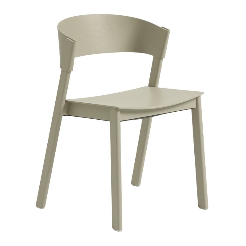 Cover Side Chair - Donker Beige - Muuto Creme Hout