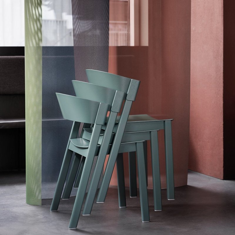 Cover Side Chair - Groen - Muuto Groen Hout