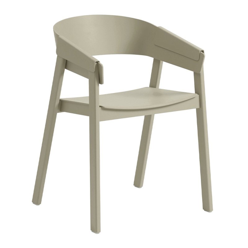 Cover Stoel - Donker Beige - Muuto Creme Hout