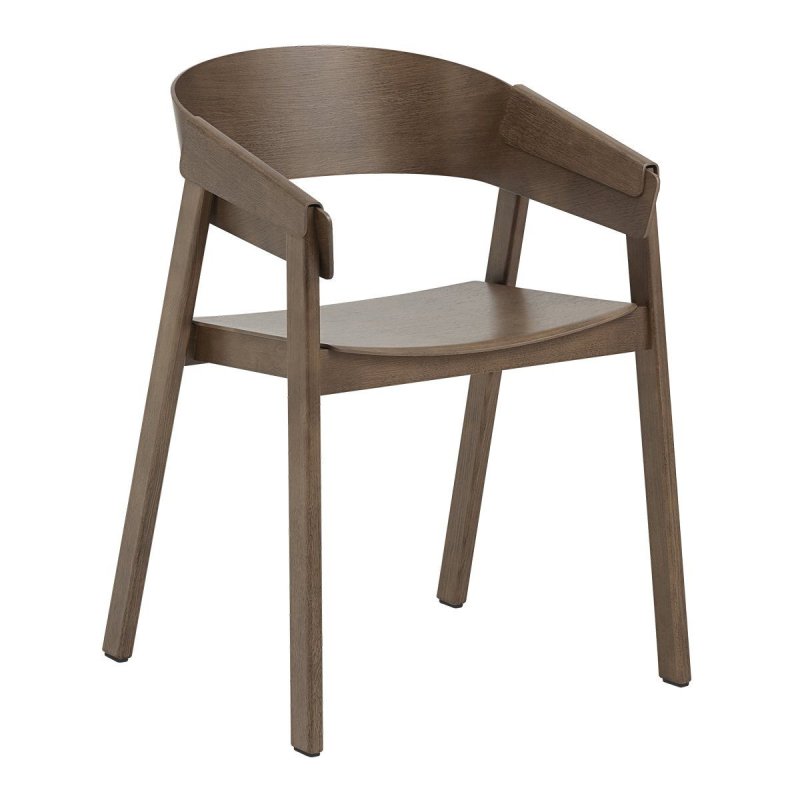 Cover Stoel - Donkerbruin Gebeitst - Muuto Bruin Hout