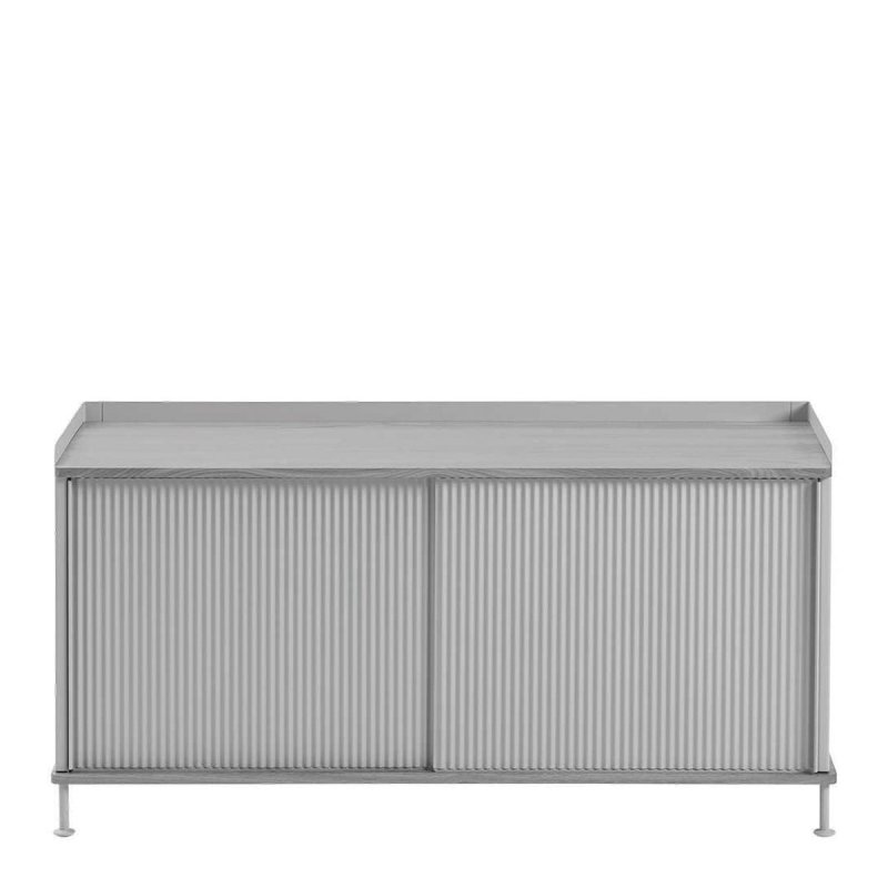 Enfold Dressoir Low - Muuto Grijs Metaal
