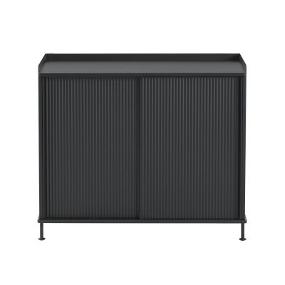 Enfold Dressoir Tall - Muuto Zwart Metaal