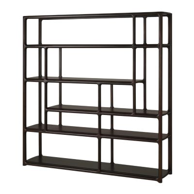 Ethnicraft - Eda Rack Mahogany Rose Brown b. 181 - l. 40 - h. 188 cm. - Ethnicraft Bruin Hout