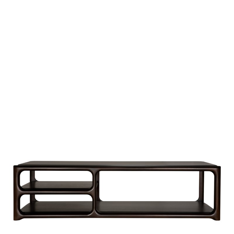 Ethnicraft - Eda Salontafel Mahogany Rose Brown b. 150 - l. 60 - h. 40 cm. - Ethnicraft Bruin Hout