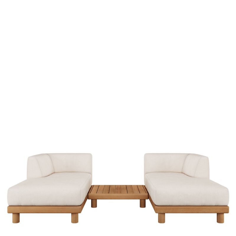 Ethnicraft - Monocle Outdoor Modulaire Bank - Set 9