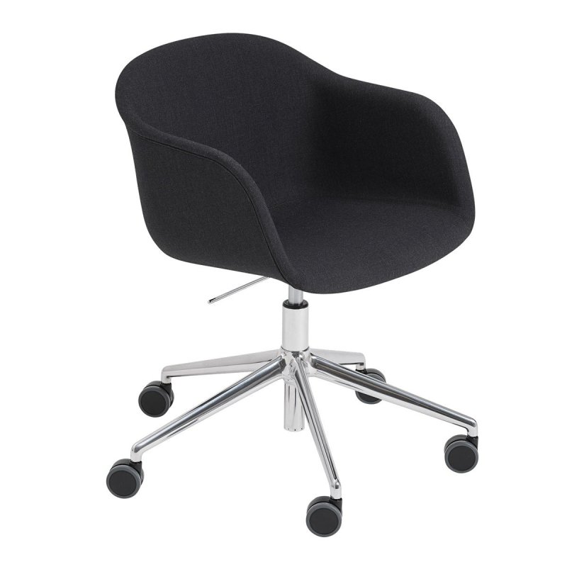 Fiber Armchair - Muuto Zwart Stof