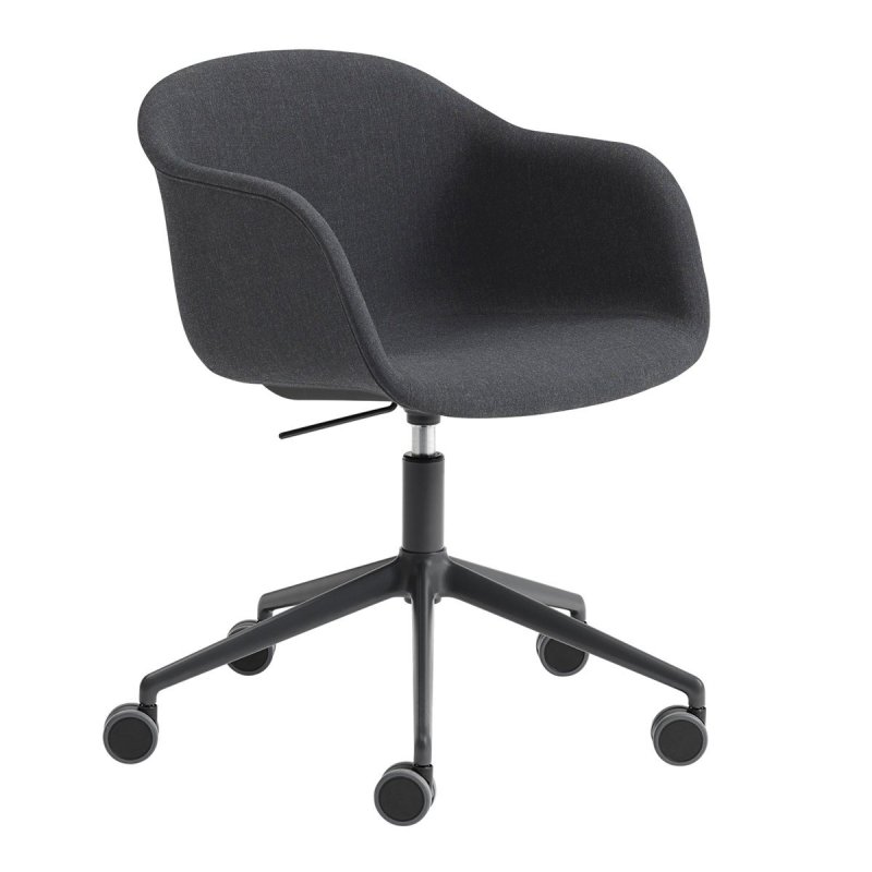 Fiber Armchair - Muuto Zwart Stof