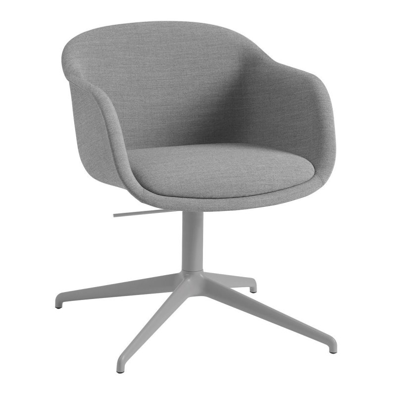 Fiber Conference Stoel, Verstelbaar - Muuto Grijs Metaal