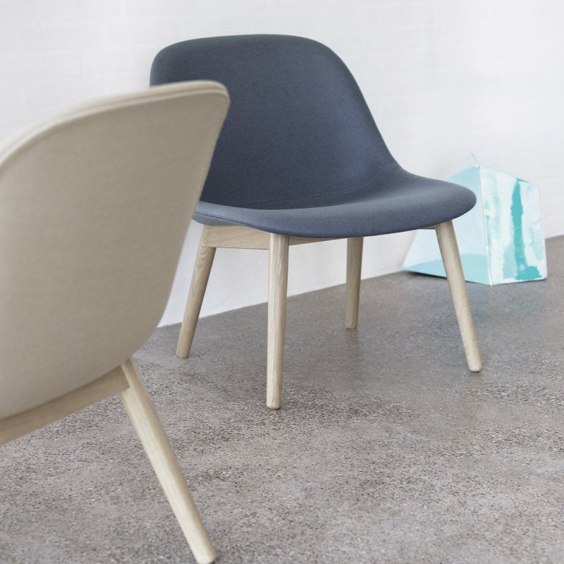 Fiber Fauteuil - Houten Onderstel