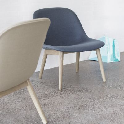Fiber Fauteuil - Houten Onderstel