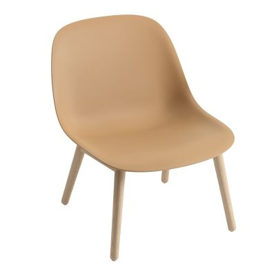 Fiber Fauteuil - Houten Onderstel