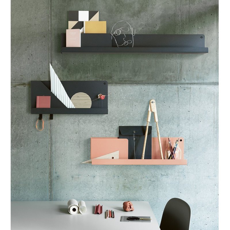 Folded - Blue Grey - Muuto Blauw Metaal