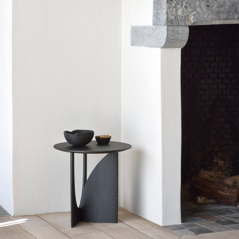 Geometric Bijzettafel - Ethnicraft Zwart Hout