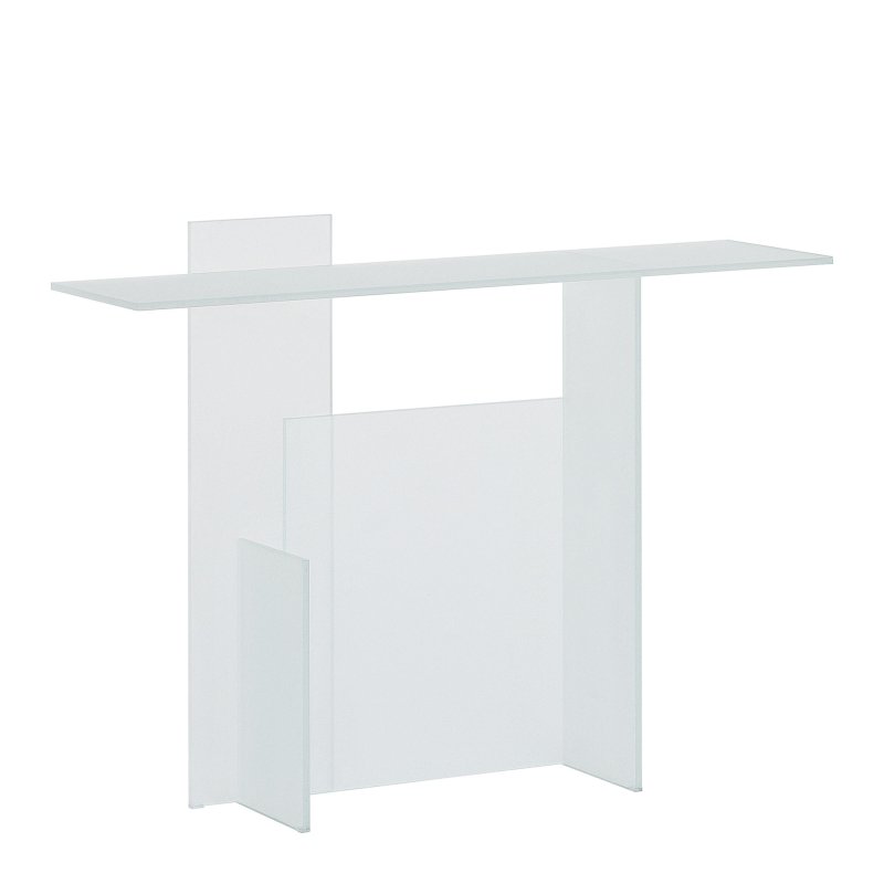 Glas Italia - Kazimir Console Cristallo Acidato Bifacciale Extralight