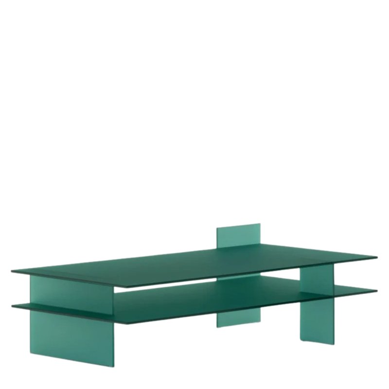 Glas Italia - Kazimir KAZ09 Salontafel Cristallo Acidato Bifacciale Verde - Glas Italia Groen