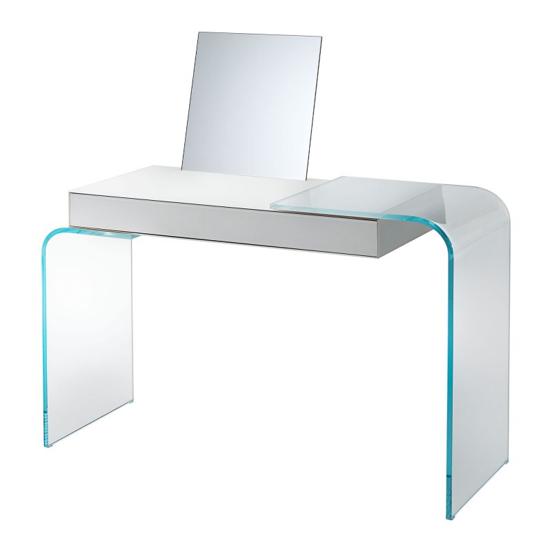 Glas Italia - Strata Desk Bureau Opaque Lacquered Glass Top 74 Grey