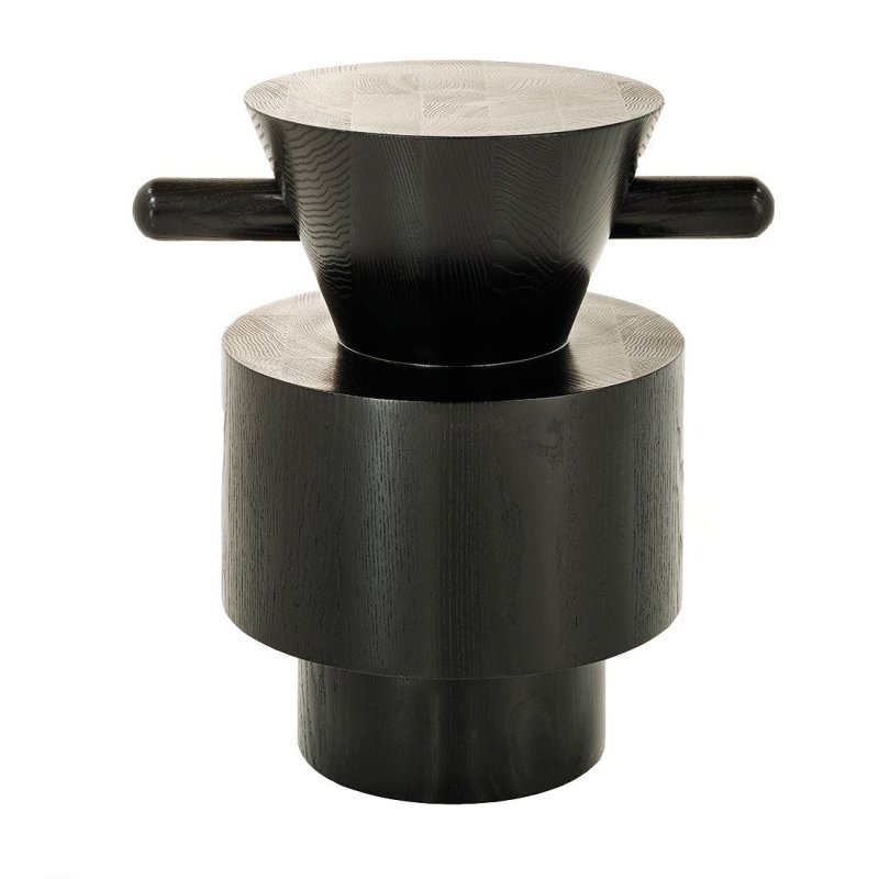 Grain Cut Bijzettafel - Wittmann Zwart Hout