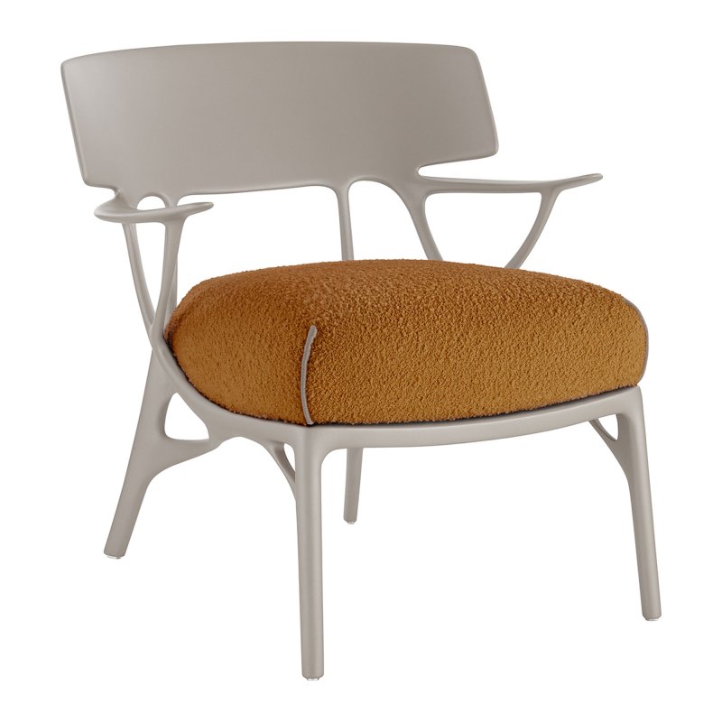 Kartell - A.I. Lounge Gray / Orange